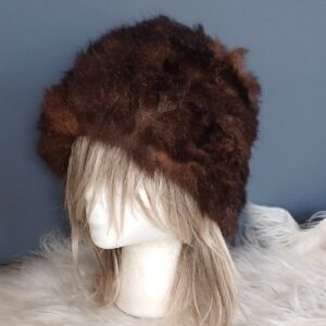 Real Opossum Fur Hat